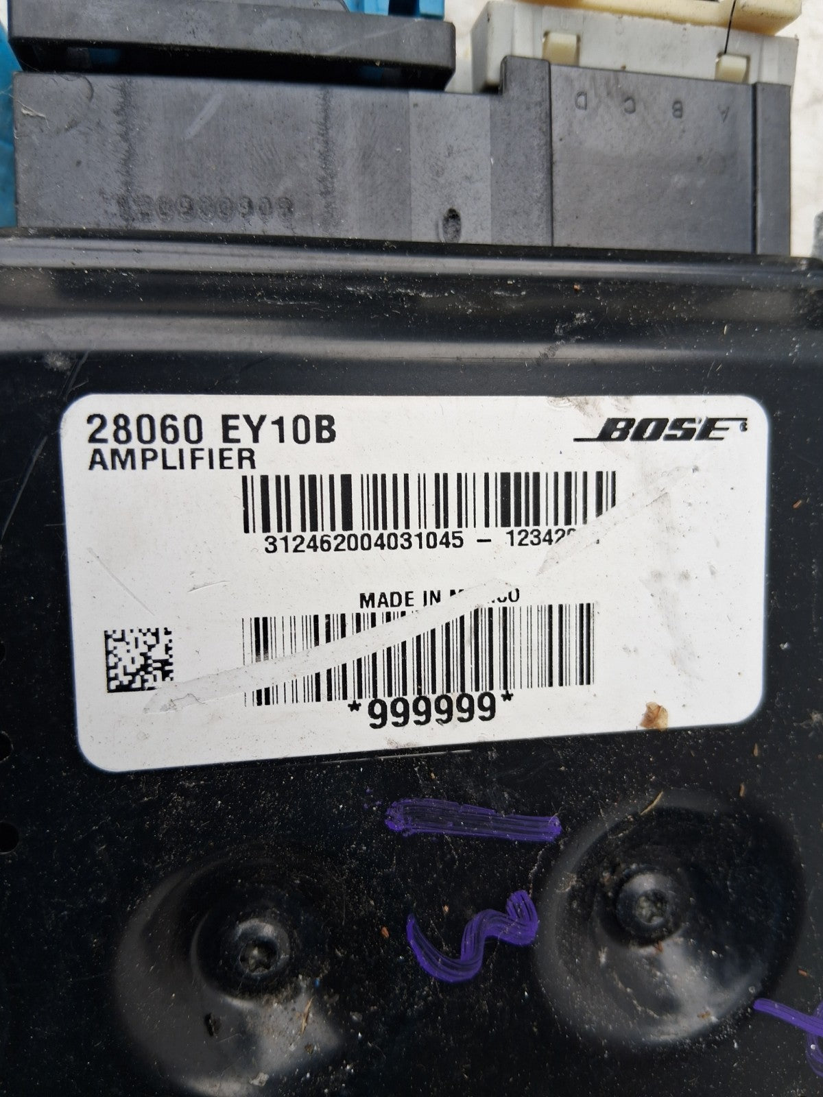 2013 NISSAN QASHQAI J10 BOSE SOUND AUDIO AMPLIFIER MODULE 28060EY10B