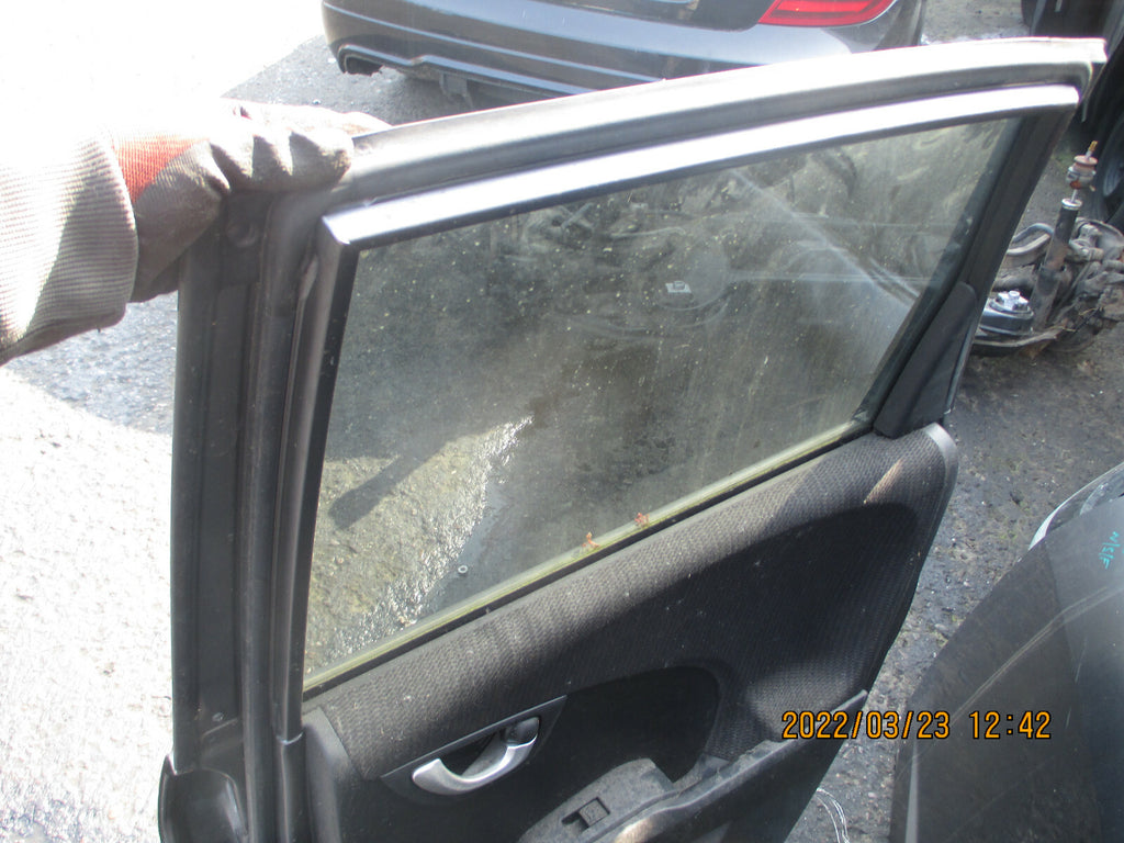 HONDA JAZZ MK3 2014 OSR DRIVER SIDE REAR DOOR COMPLETE GREY