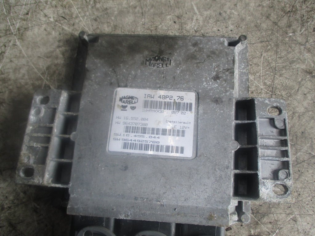 PEUGEOT 206 2002 1.1 PETROL ECU ENGINE CONTROL MODULE 9644925780