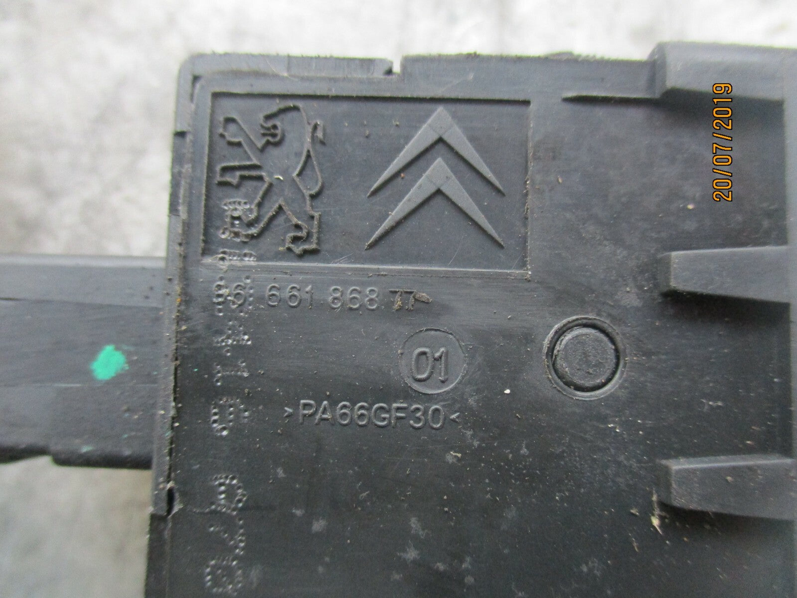 CITROEN DS3 HEADLIGHT ADJUSTMENT CONTROL SWITCHES 96661868