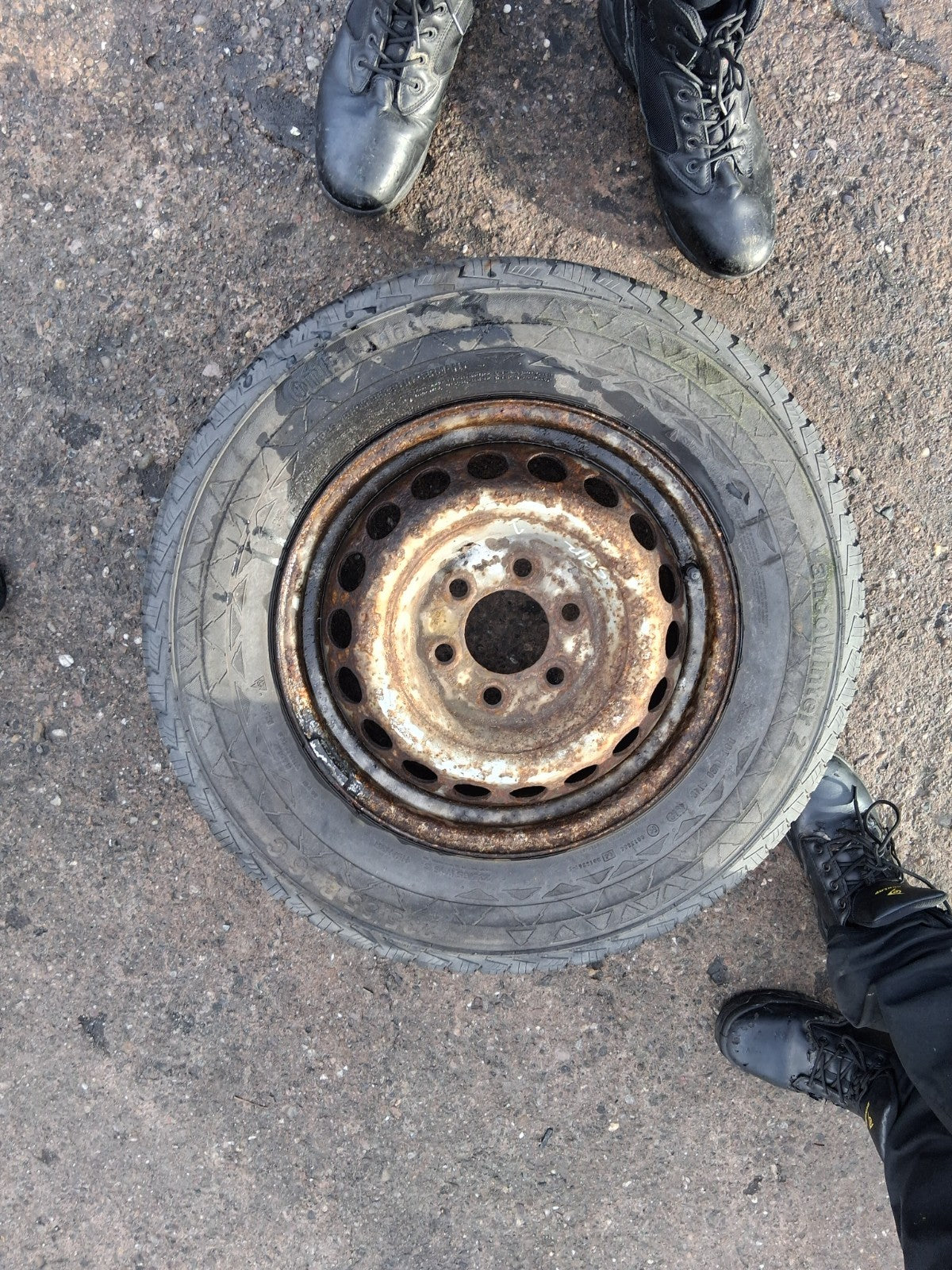 2012 MERCEDES SPRINTER MK2 W906 16 INCH STEEL WHEEL WITH TYRE 235/65R16