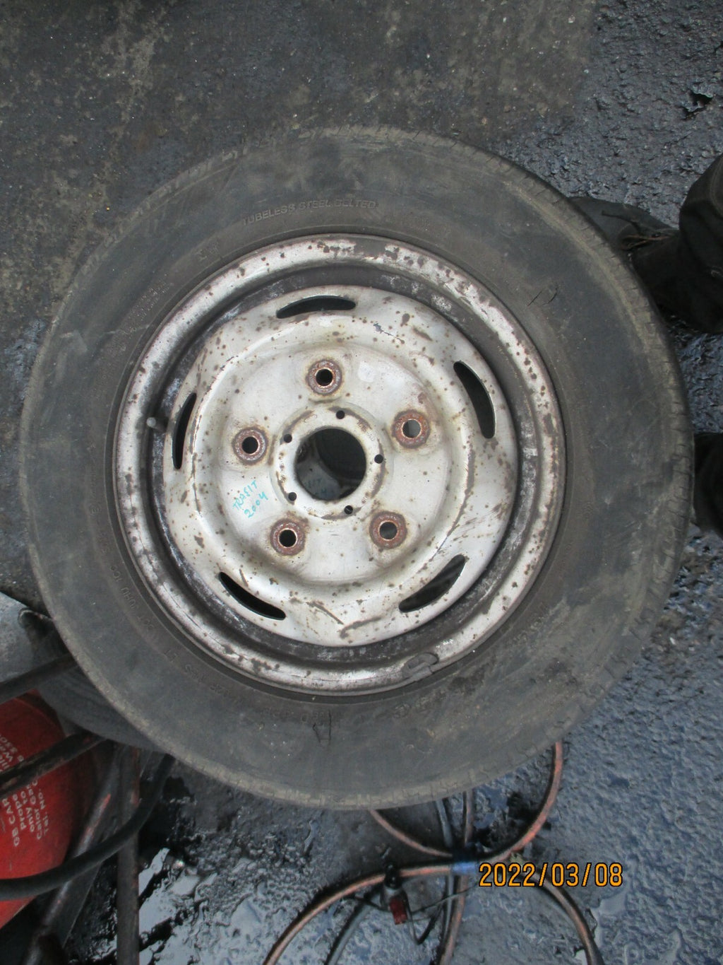 FORD TRANSIT 2004 MK6 STEEL WHEEL & TYRE 195/70R15