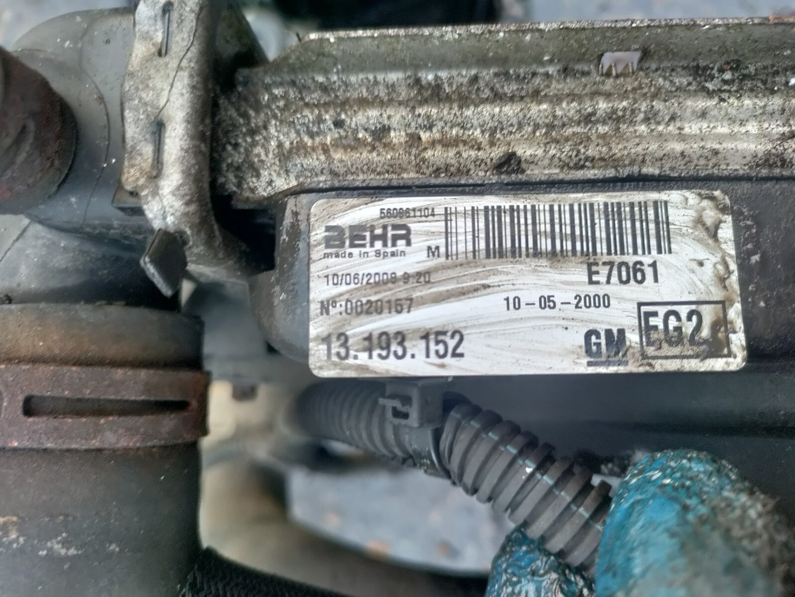 2007 VAUXHALL COMBO C 1.3 DIESEL INTER-COOLER & RADIATOR FAN RAD PACK 13193152