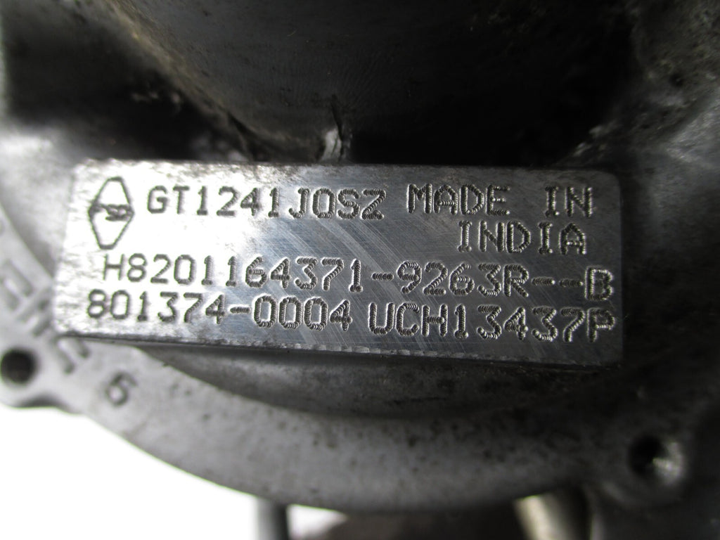 RENAULT CLIO MK4 2015 1.5 DIESEL TURBO TURBOCHARGER 801374-0004 H8201164371