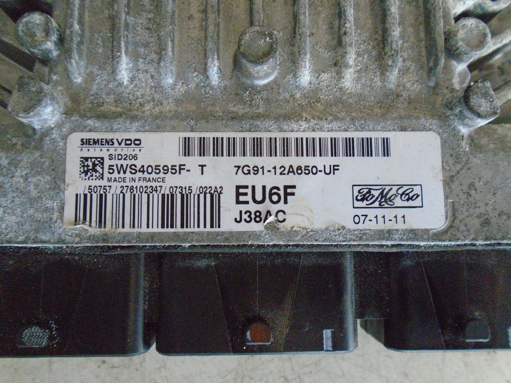 FORD MONDEO 2008 MK4 ENGINE CONTROL UNIT MODULE 7G9112A650UF