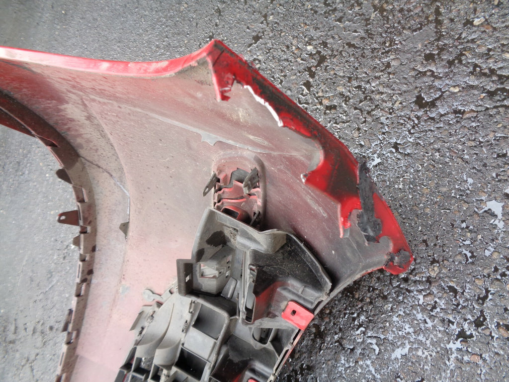 PEUGEOT 207 2006 FRONT COMPLETE BUMPER DAMAGED BRACKET RED