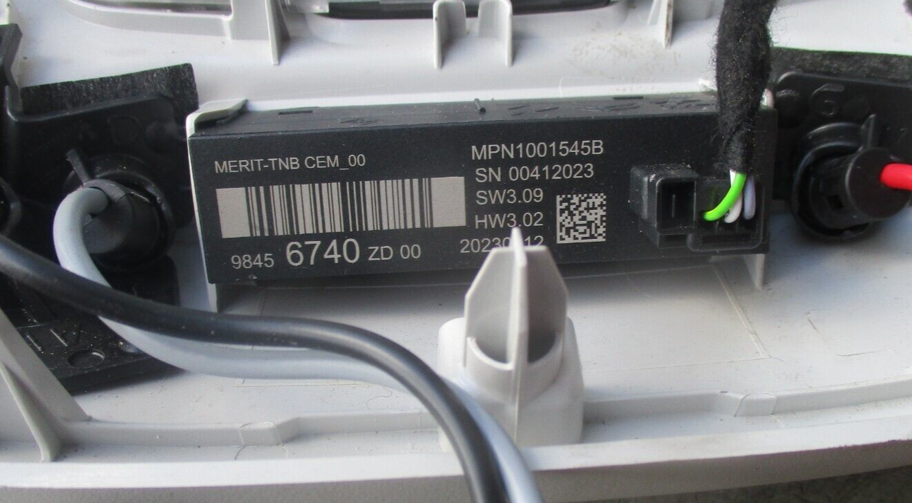 2023 CITROEN C4 FRONT INTERIOR ROOF READING LIGHT 9842163080
