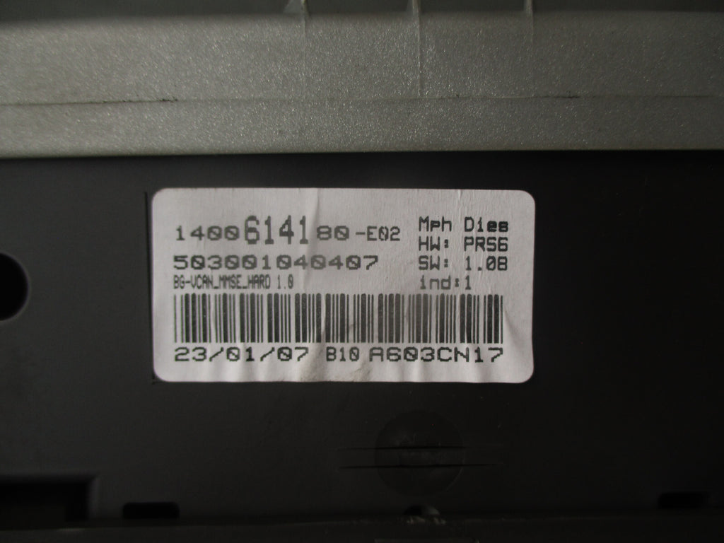 2007 CITROEN C8 MK1 SPEEDO SPEEDOMETER INSTRUMENT CLUSTER 1400614180