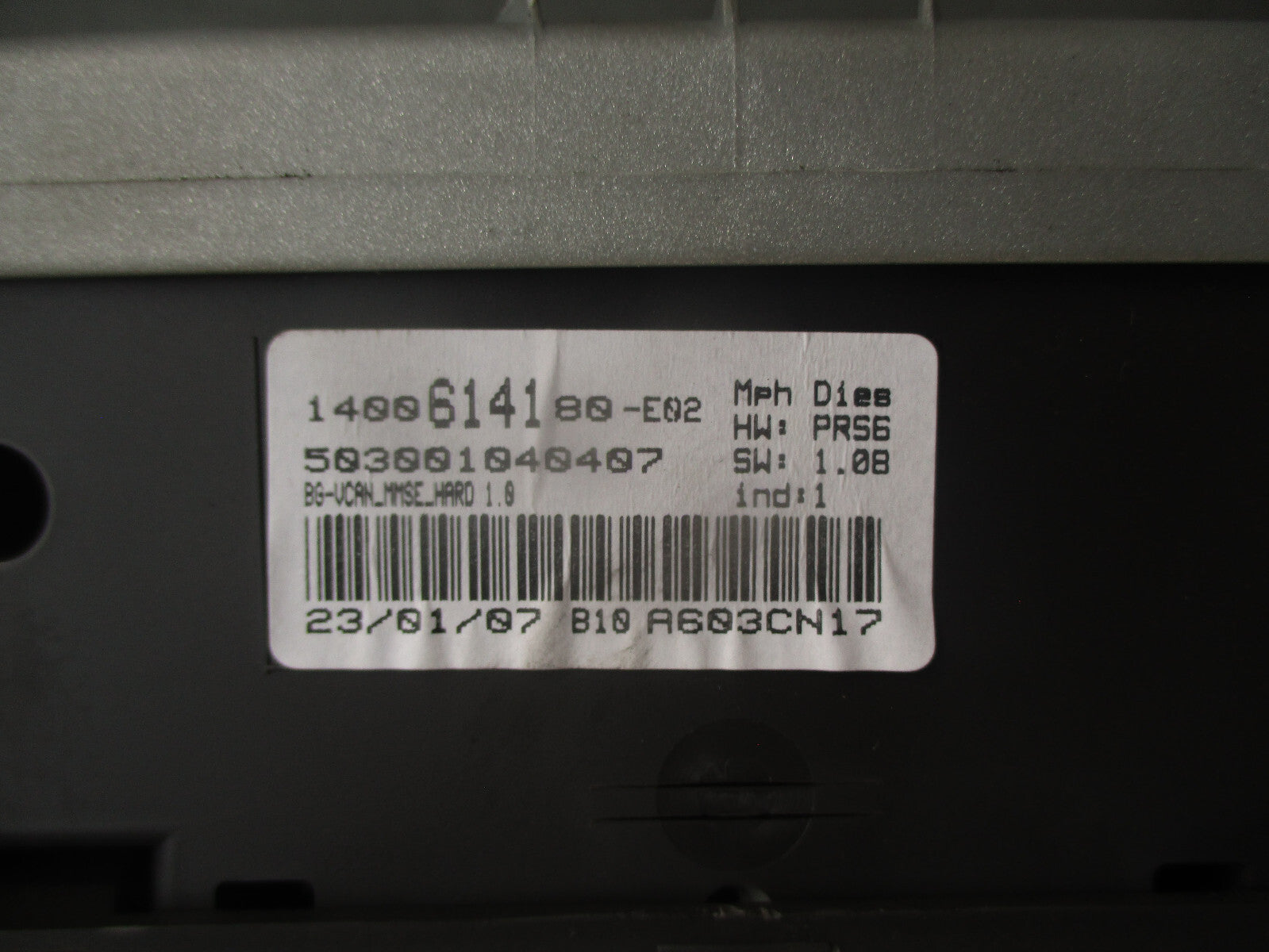 2007 CITROEN C8 MK1 SPEEDO SPEEDOMETER INSTRUMENT CLUSTER 1400614180