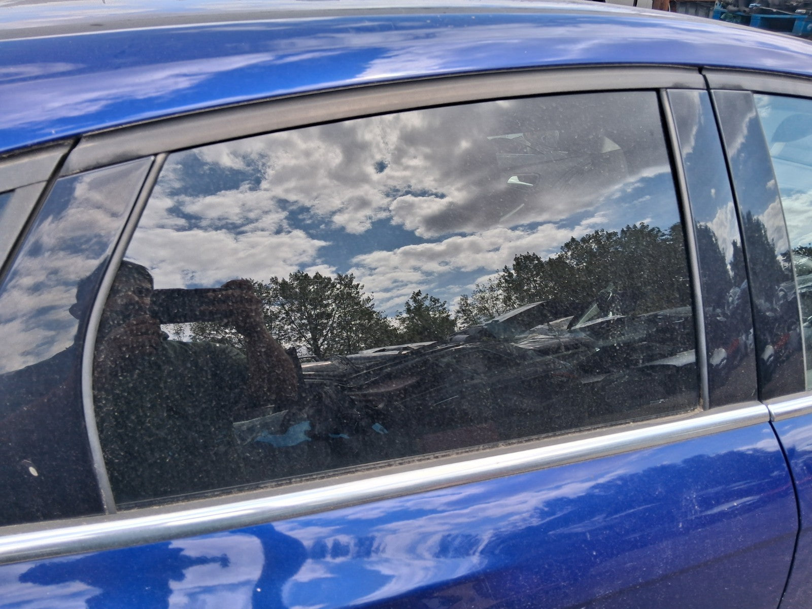 2015 FORD FOCUS MK3 OSR DRIVER SIDE REAR WINDOW GLASS