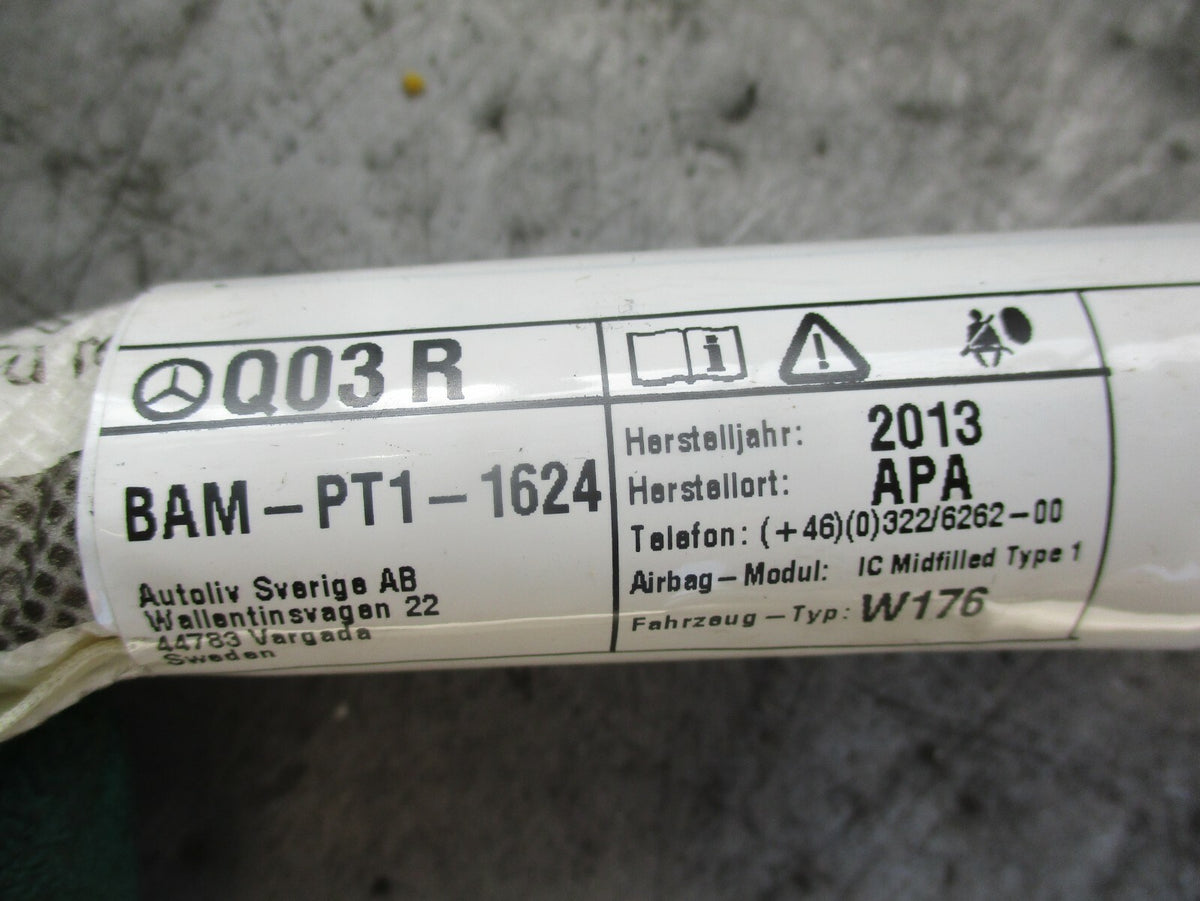 MERCEDES A CLASS W176 NS PASSENGER SIDE ROOF CURTAIN AIRBAG BAMPT11624