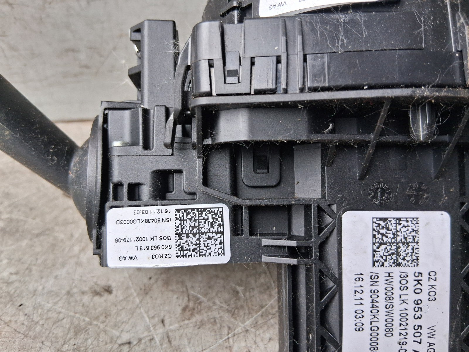 2011 VW VOLKSWAGEN GOLF MK6 INDICATOR WIPER COMBINATION SWITCH STALK 5K0953507