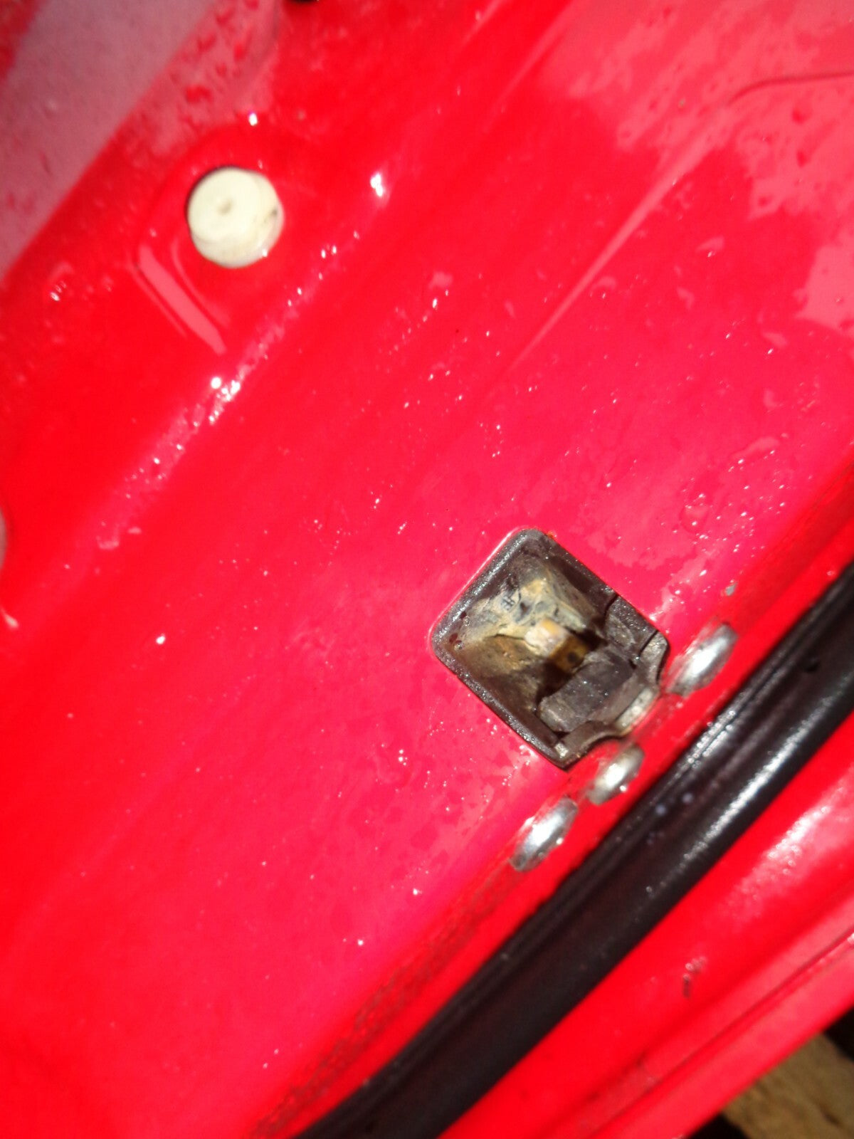 HONDA CIVIC 2004 3 DOOR MK7 OS DRIVER SIDE DOOR RED
