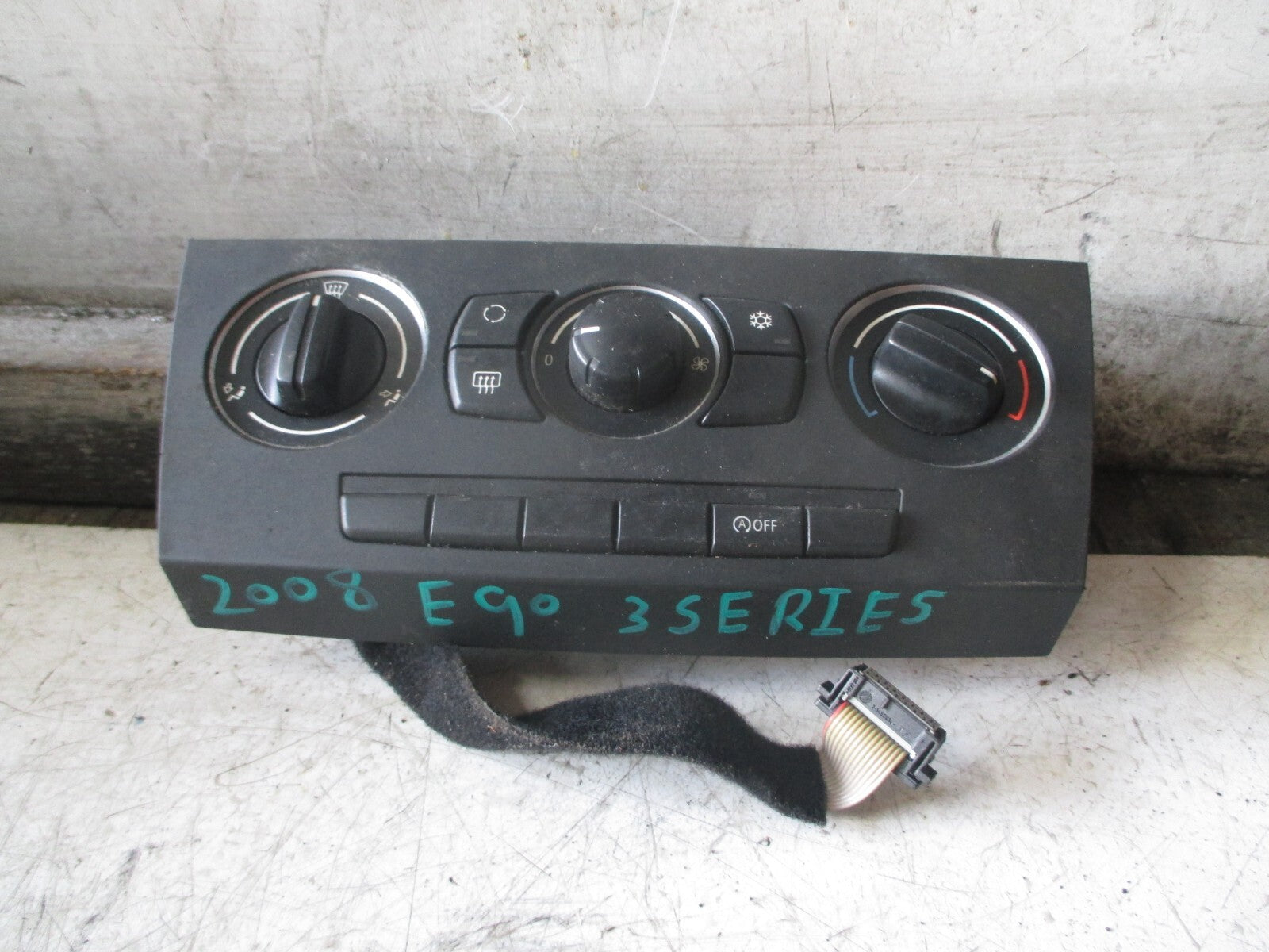BMW 3 SERIES E90 2008 HEATER AC CLIMATE CONTROL SWITCH PANEL 9168116