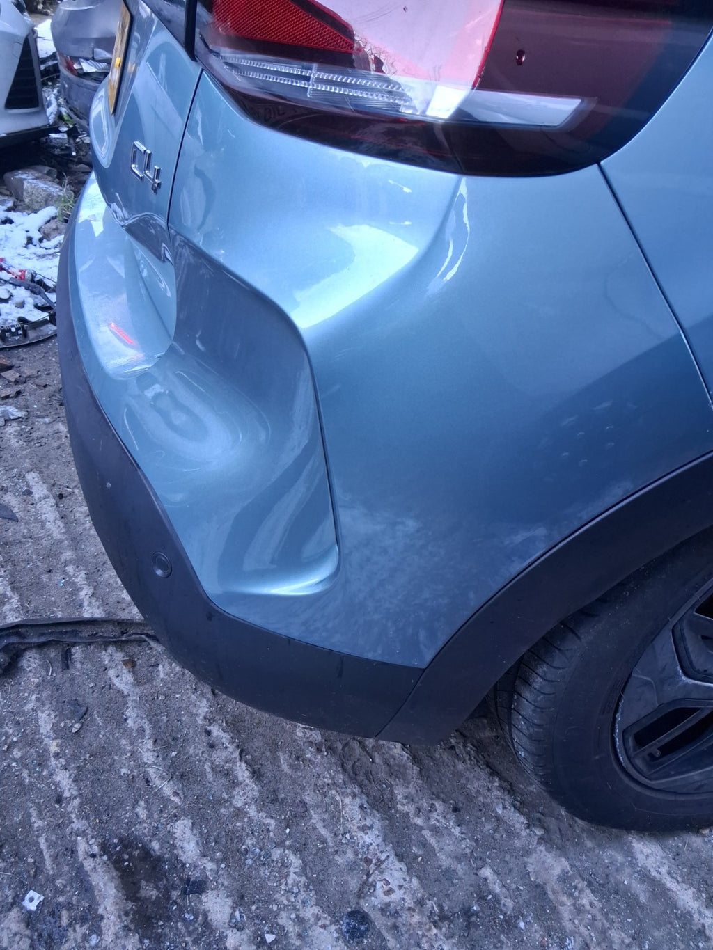 2023 CITROEN C4 MK3 REAR COMPLETE BUMPER WITH PDC SENSORS OLBIA BLUE EQN