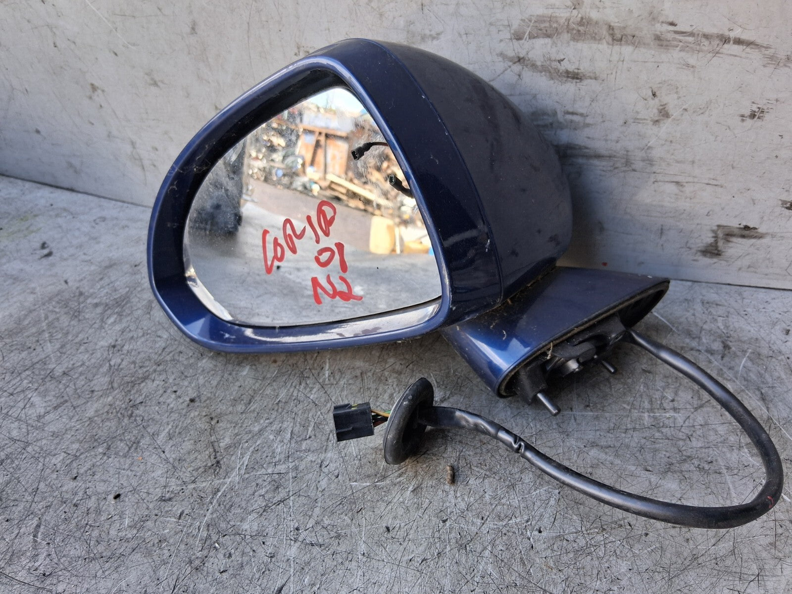 2008 VAUXHALL CORSA D NSF PASSENGER SIDE FRONT LEFT WING MIRROR BLACK 468435664