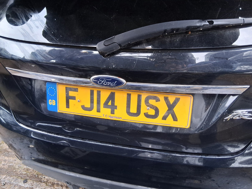2014 FORD FIESTA MK7 REAR COMPLETE BOOTLID TAILGATE PANTHER BLACK METALLIC DC