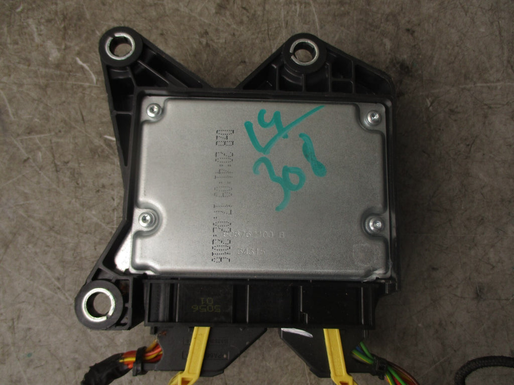 2014 PEUGEOT 308 MK2 SAFETY BAG AIRBAG CONTROL MODULE UNIT ECU 9807568180