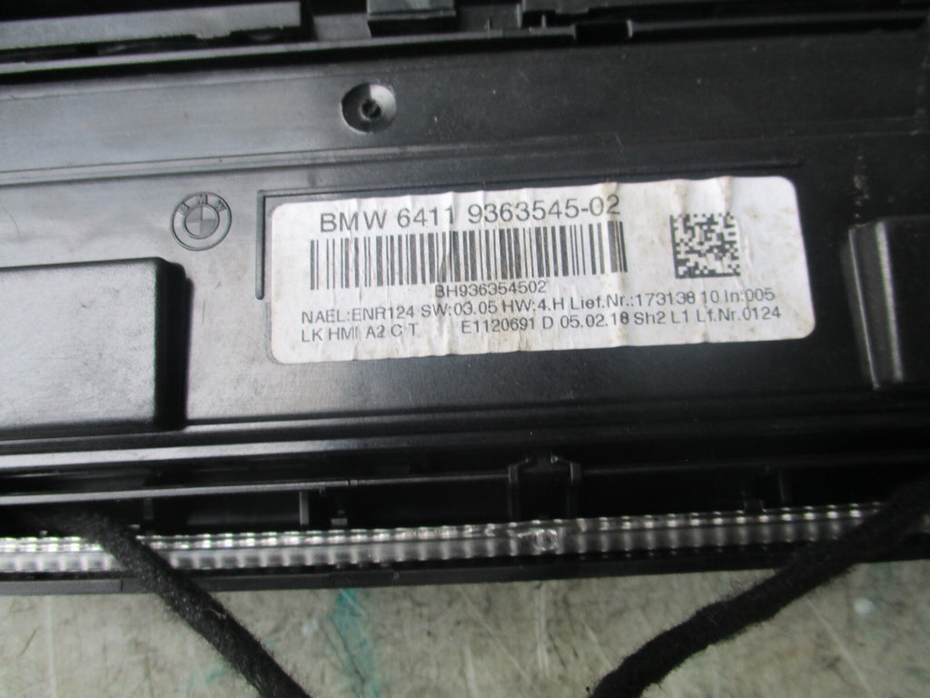 2008 BMW 320D AC AIR CON HEATER CLIMATE RADIO PANEL UNIT 9363545-02