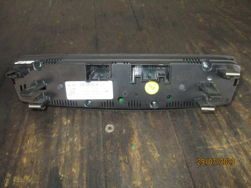 AUDI A3 2013 HEATER CONTROL PANEL SWITCH 8V0820047B