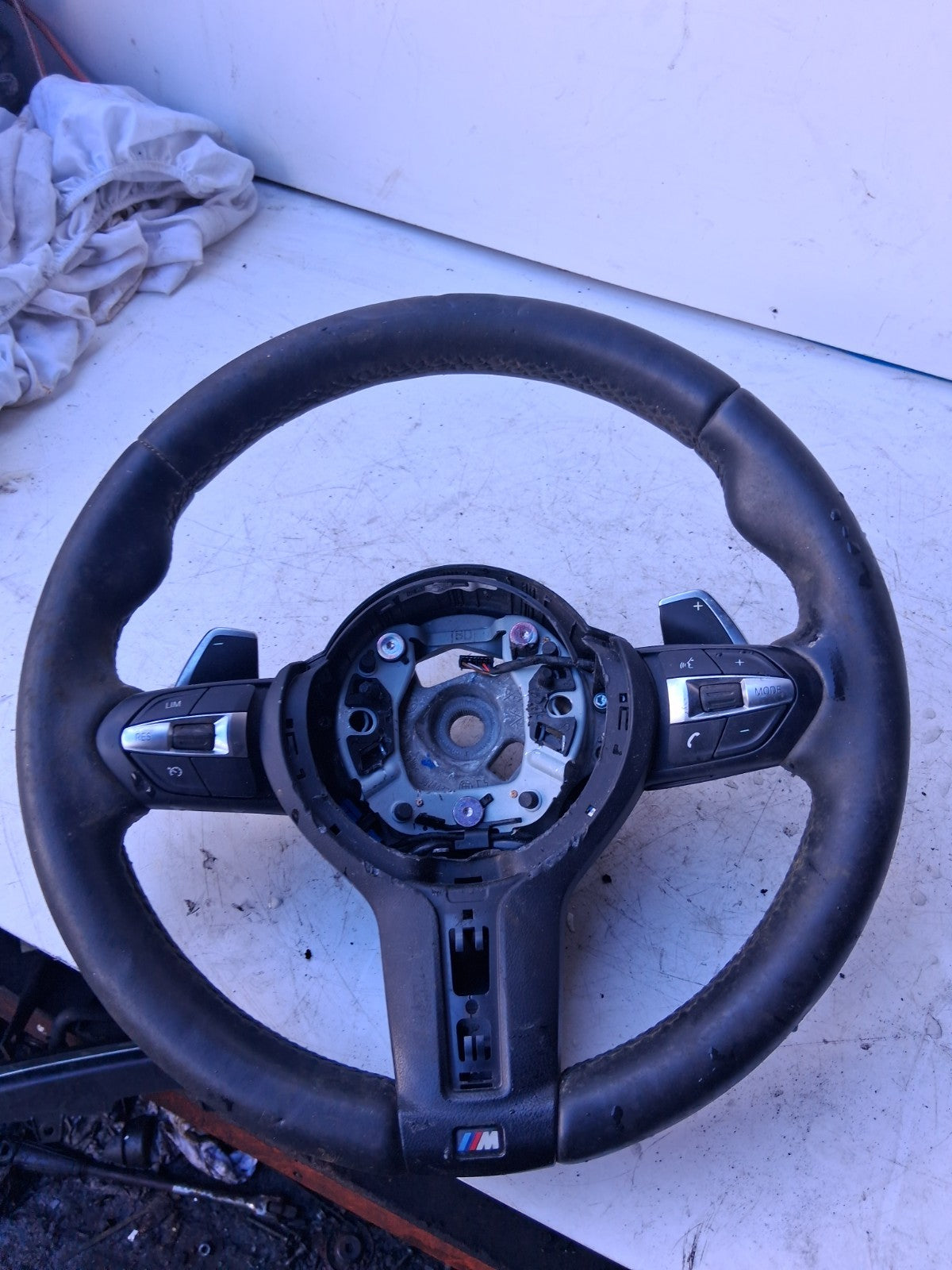 2017 BMW 3 SERIES F30 MULTIFUNCTION STEERING WHEEL PADDLE SHIFTER 308756887N77