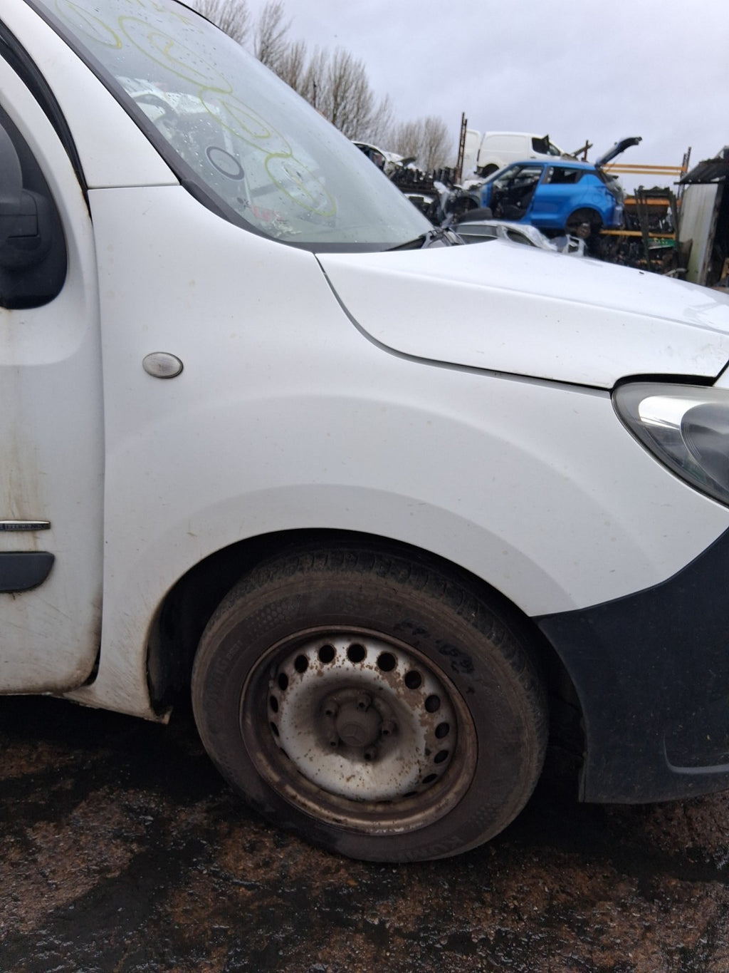 2016 MERCEDES CITAN W415 OSF DRIVER SIDE FRONT RIGHT WING PANEL WHITE