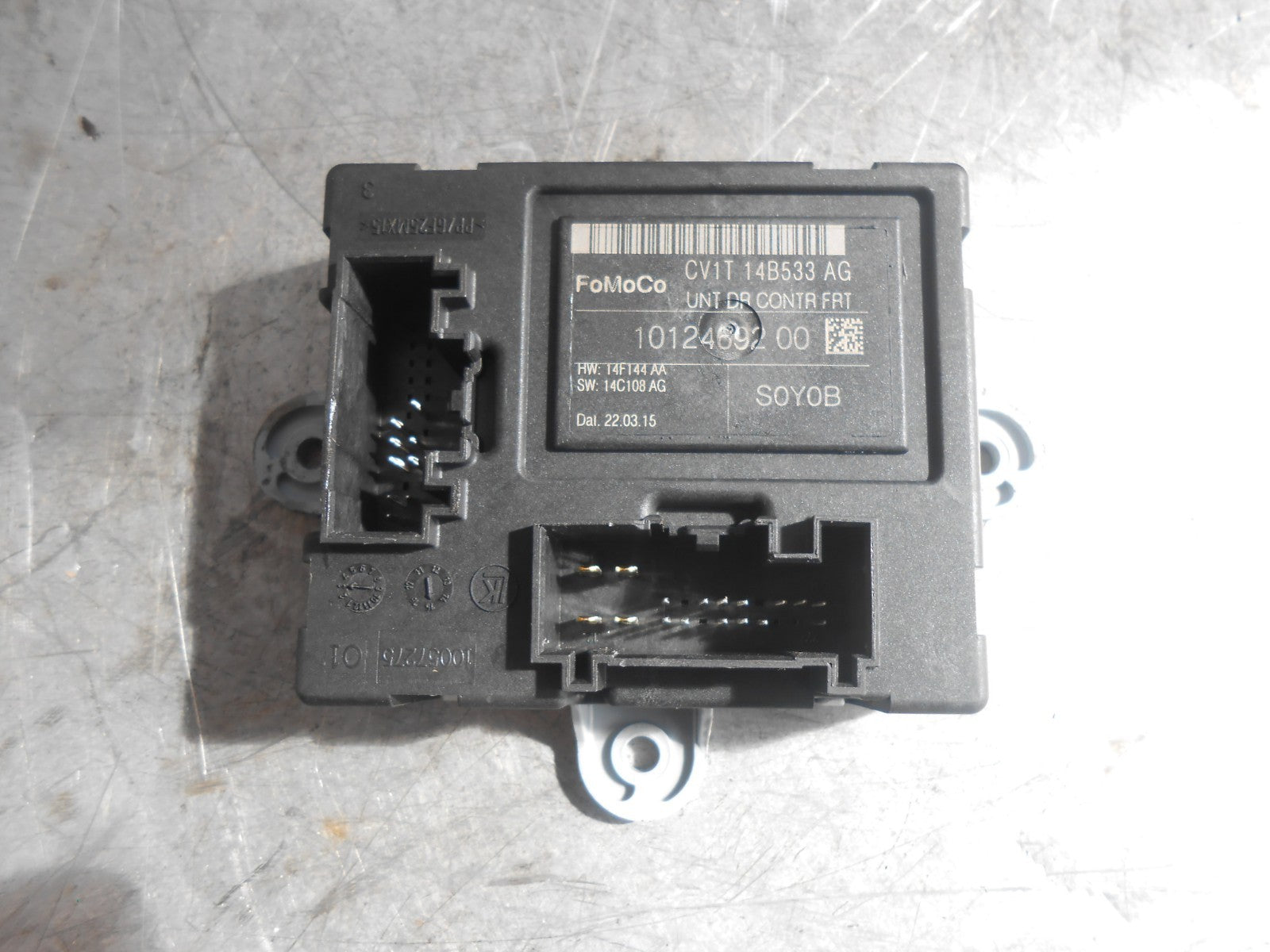 FORD FIESTA MK7 2009 3 DOOR NS PASSENGER SIDE DOOR MODULE CV1T14B533AG
