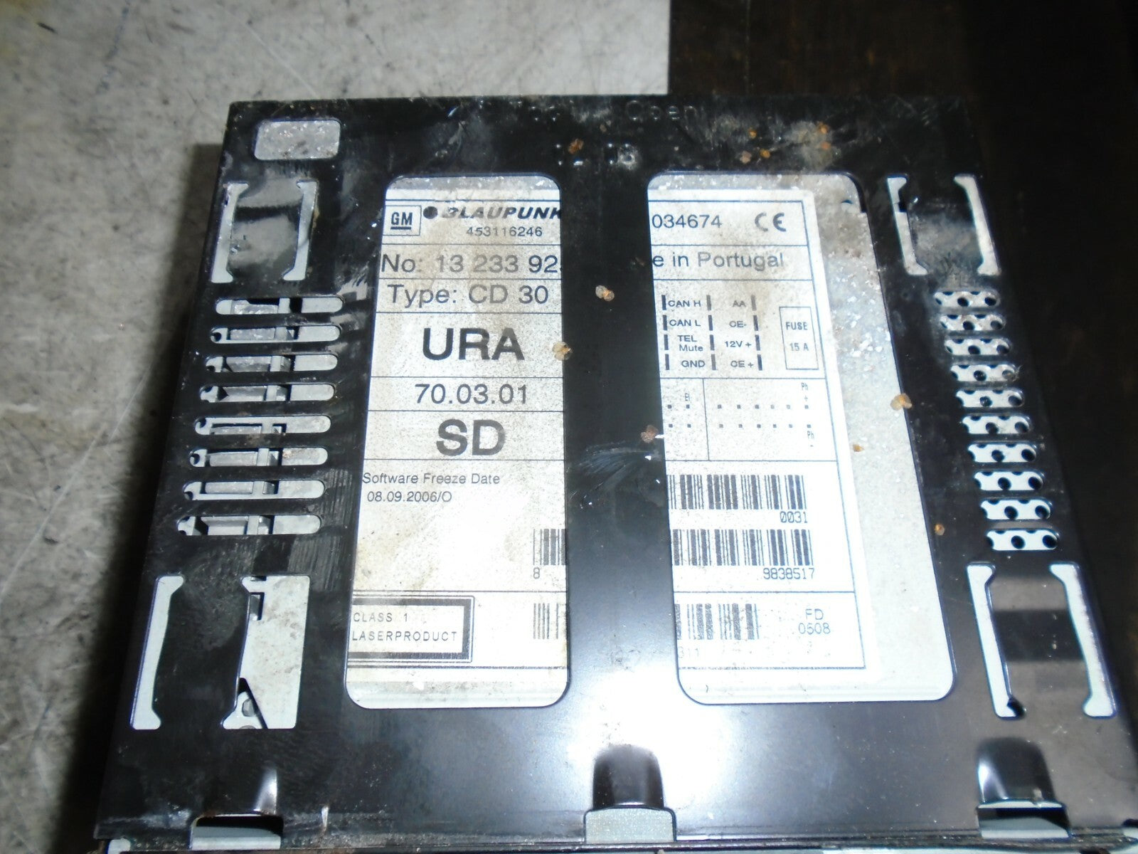 VAUXHALL ASTRA H ZAFIRA B 2007 RADIO CD PLAYER STEREO HEAD UNIT 13233925