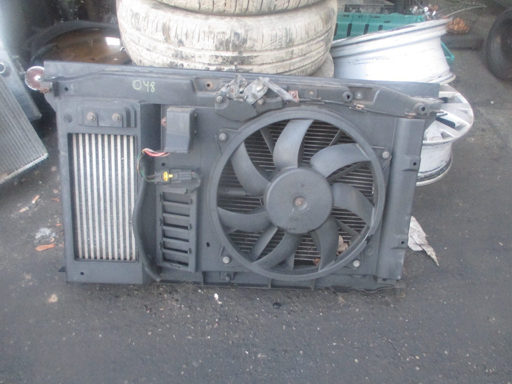 2009 CITROEN C4 2.0 DIESEL RADIATOR FAN INTERCOOLER COWLING RP27