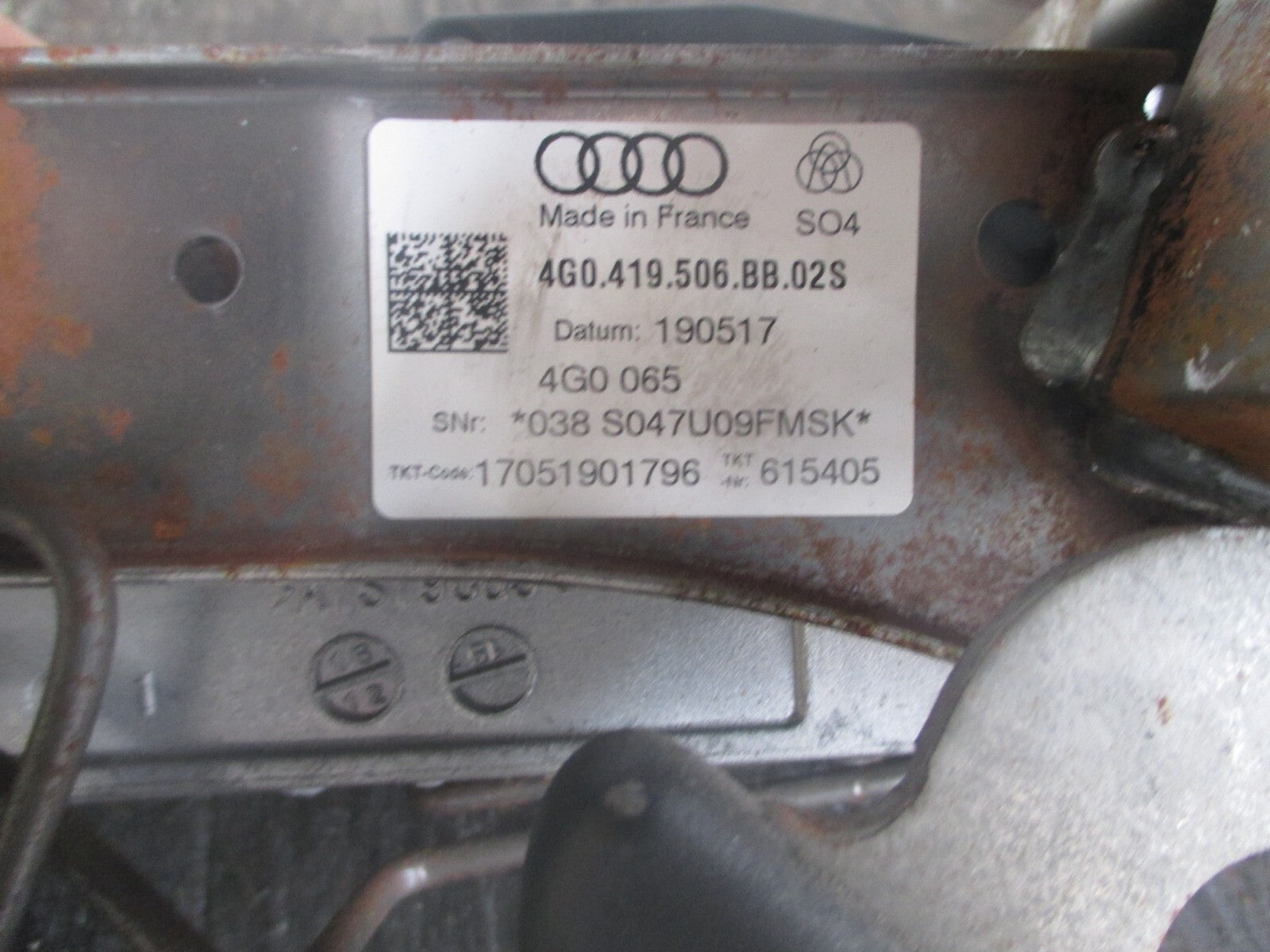 AUDI A6 C7 MK4 2017 2.0 DIESEL ELECTRIC POWER STEERING COLUMN 4G0419506AE