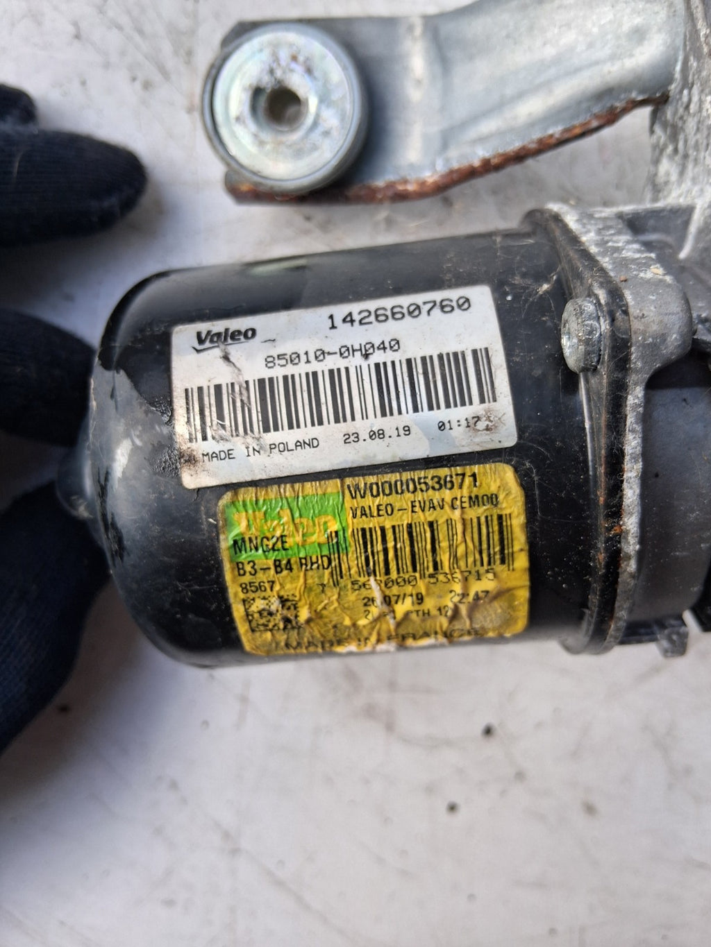 2019 TOYOTA AYGO MK2 FRONT WIPER LINKAGE WITH MOTOR W000049247