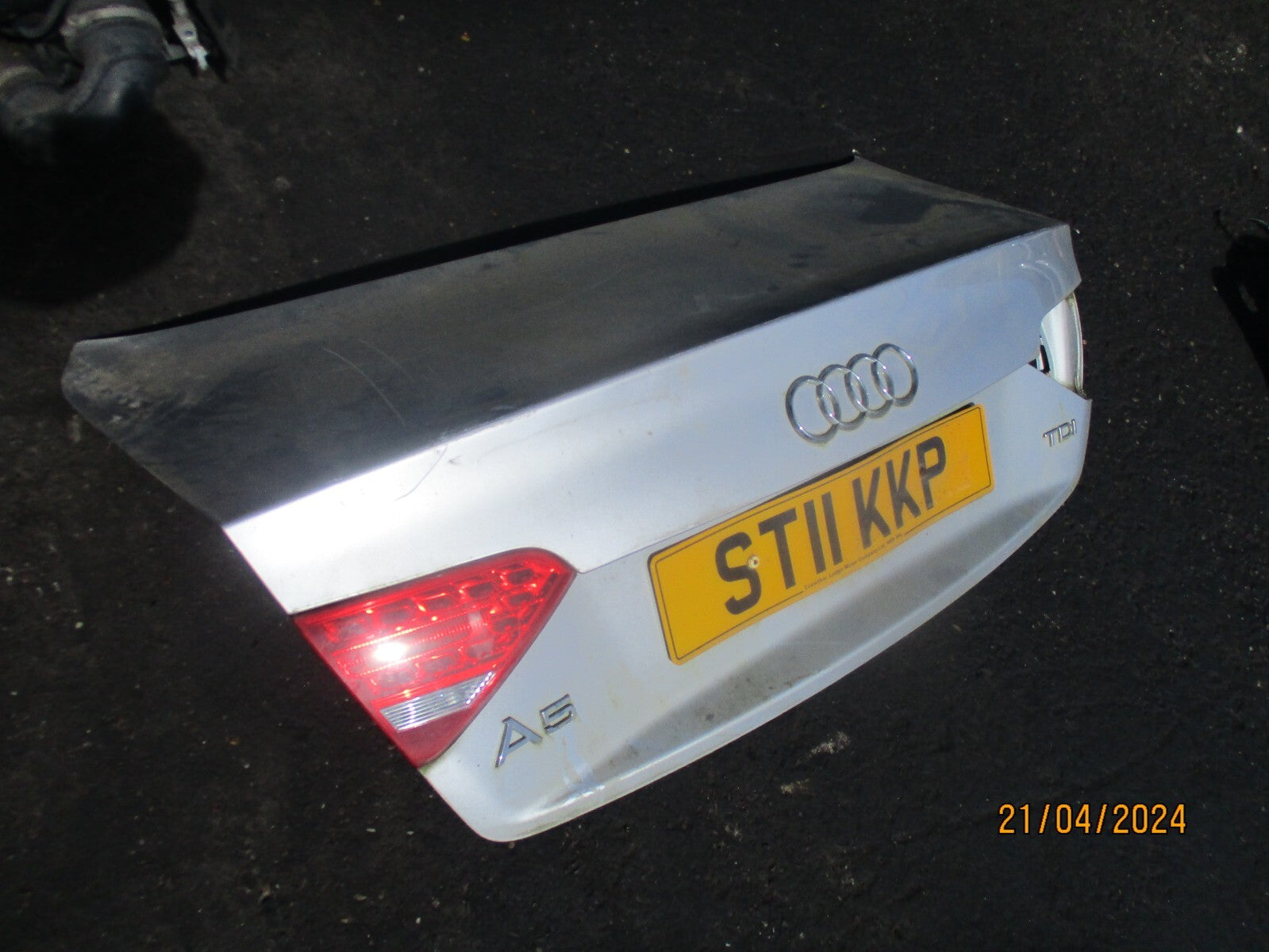 AUDI A5 8T 2011 COUPE REAR BOOT BOOTLID BOOT LID TAILGATE SILVER LX7W