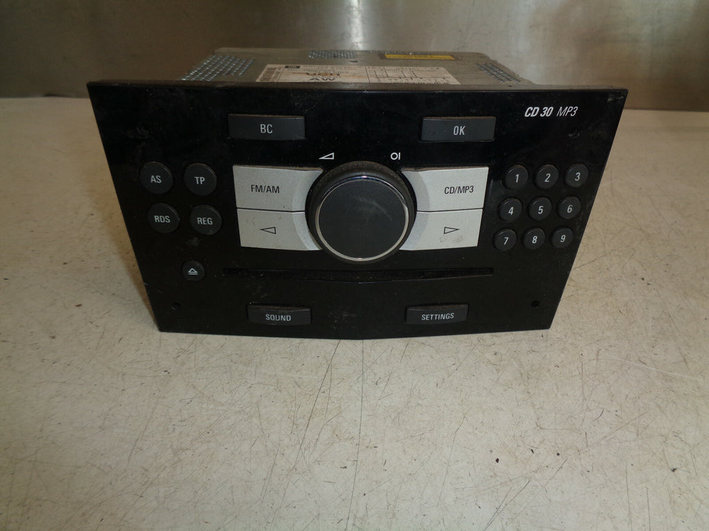 VAUXHALL ASTRA H 2007 RADIO CD PLAYER STEREO HEAD UNIT 1325555