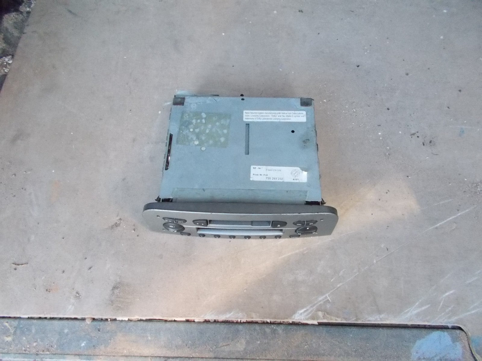 ALFA ROMEO 147 MK1 RADIO CASSETTE HEAD UNIT 7649376316