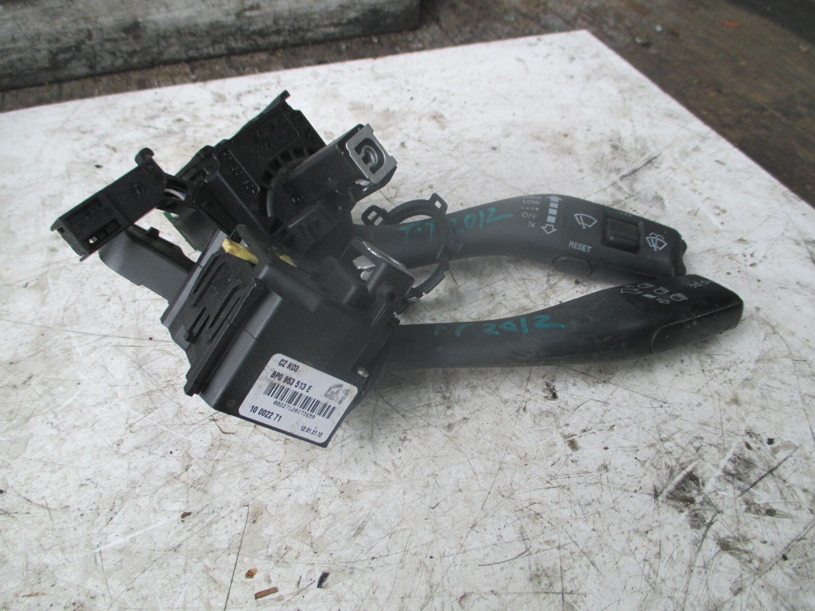 AUDI TT MK2 2012 WIPER INDICATOR STALKS SWITCH 8P0953513E 8P0953519G
