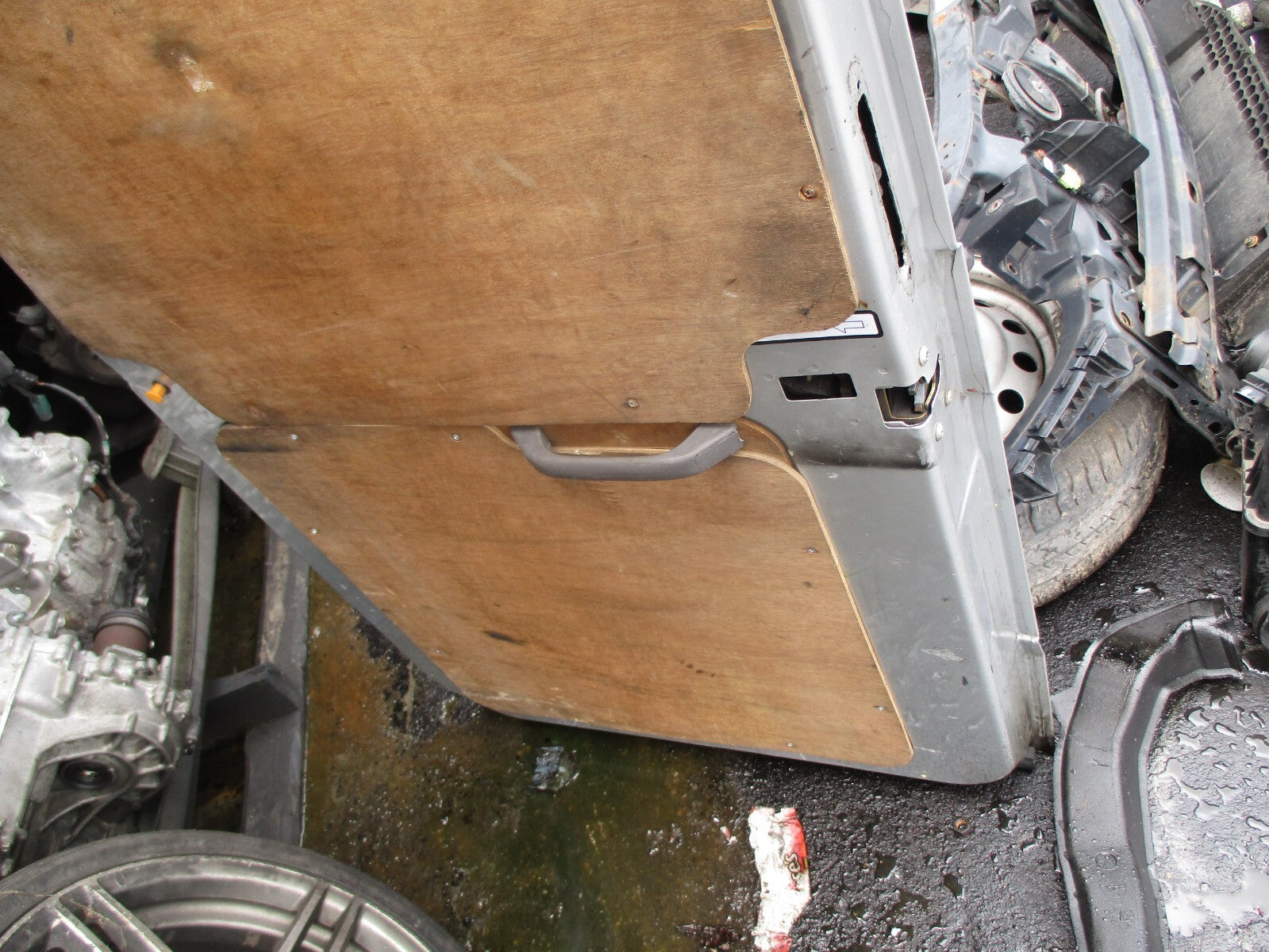 FORD TRANSIT MK6 2006 OSR DRIVER  SIDE REAR DOOR SILVER