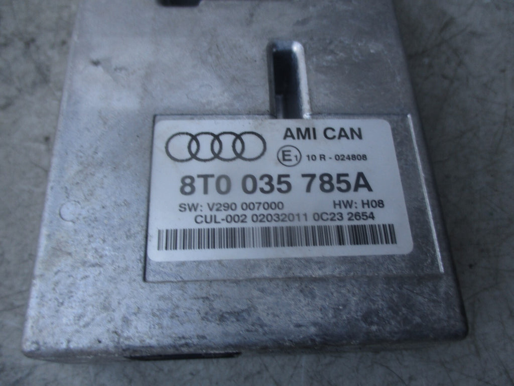 2011 AUDI A5 8T MULTIMEDIA INTERFACE CONTROL MODULE UNIT MMI 8T0035785A