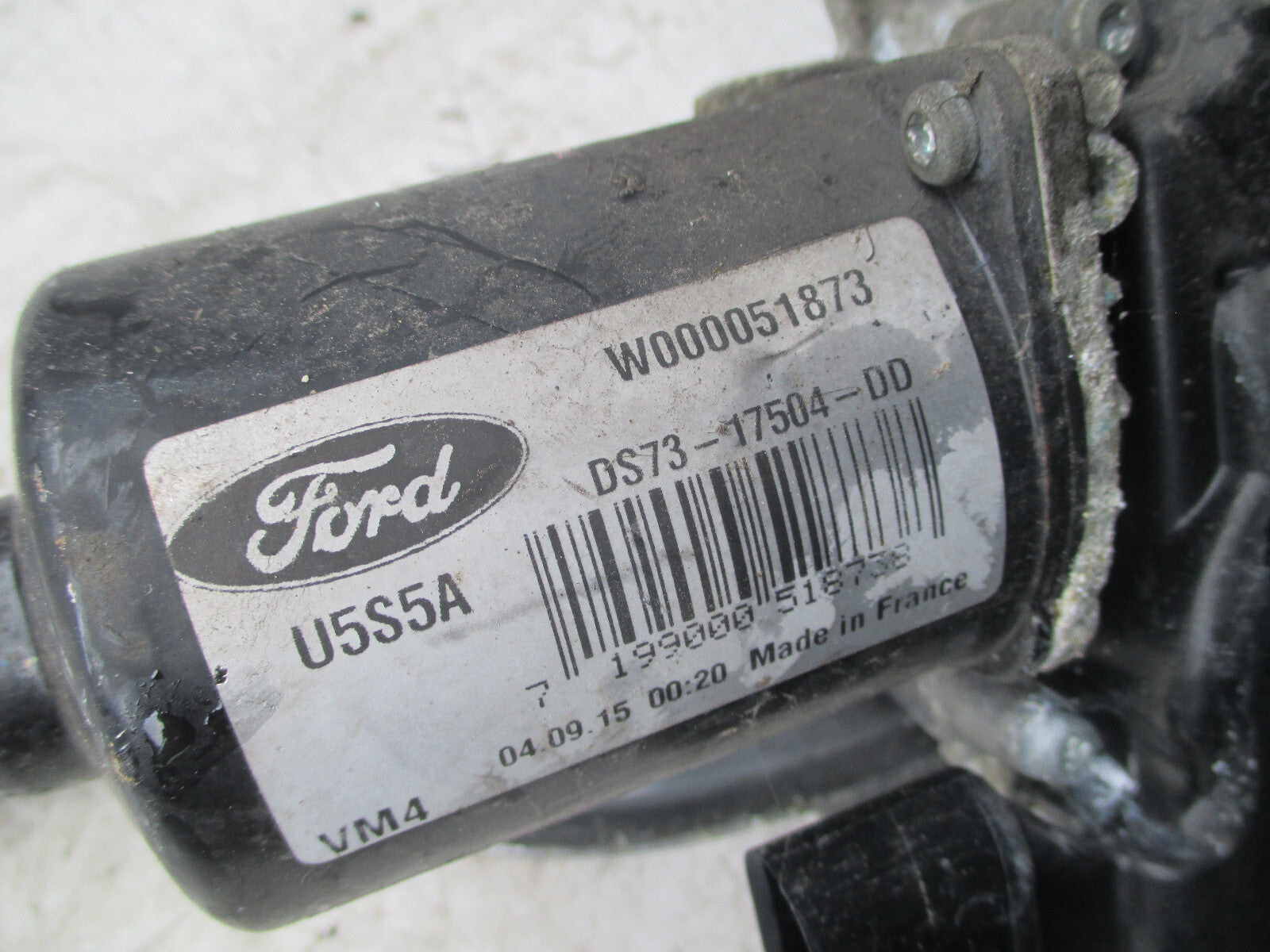FORD MONDEO MK5 2016 NS PASSENGER SIDE FRONT WIPER MOTOR DS7317504DD