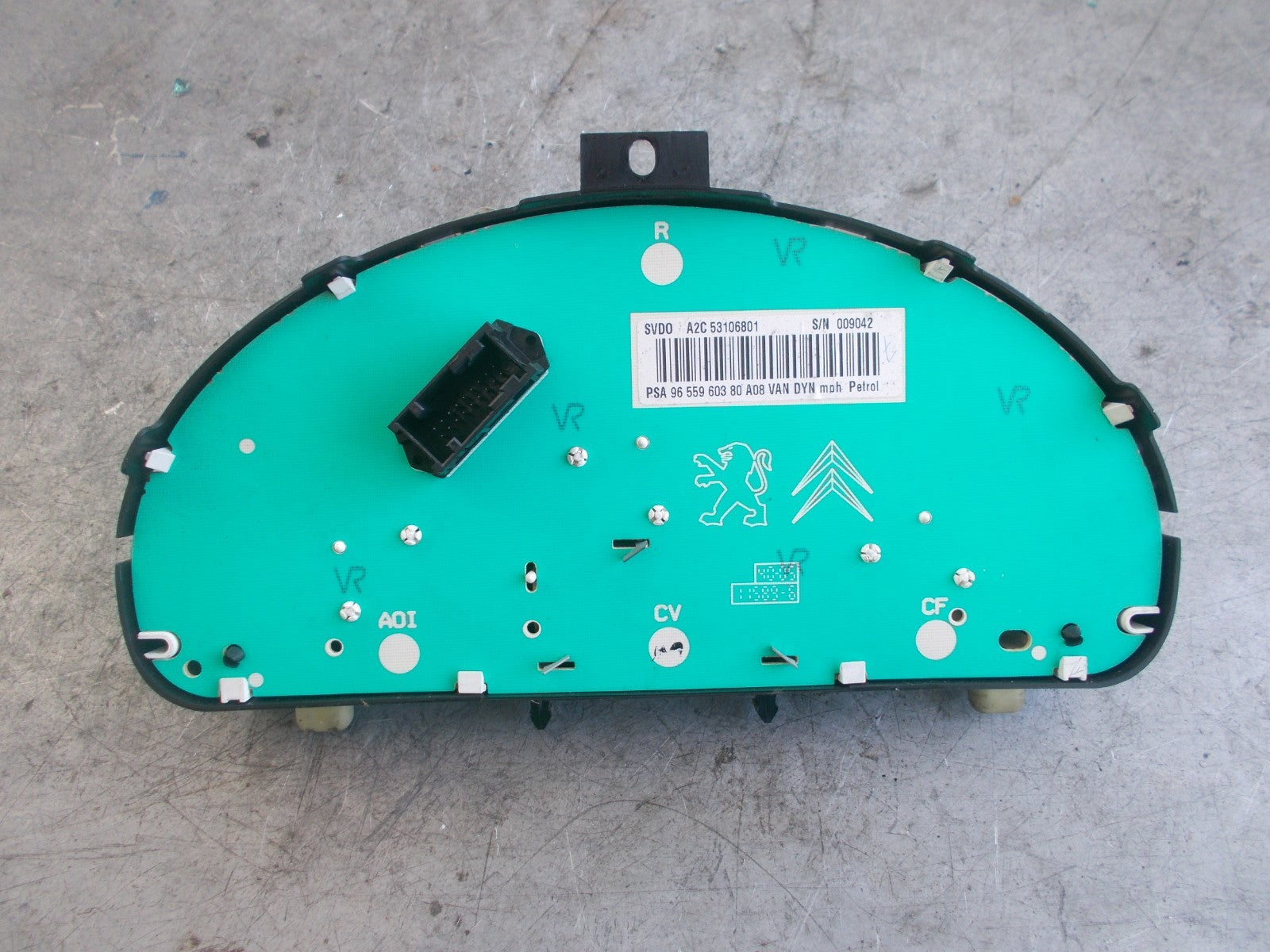 PEUGEOT 1007 KM (MK1) 2005-2009 1.4 CLOCKS SPEEDO INSTRUMENT CLUSTER 9655960380