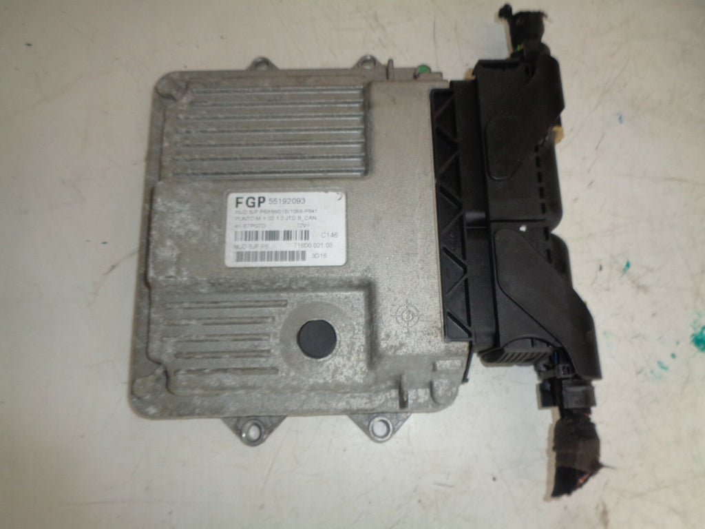 FIAT PUNTO MK2 2003 1.3 JTD DIESEL ENGINE ECU CONTROL MODULE UNIT 55192093