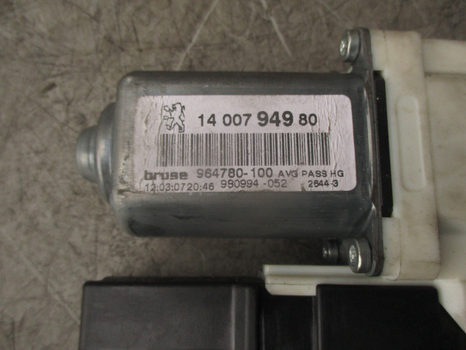 2007 CITROEN C8 NSF PASSENGER SIDE FRONT LEFT WINDOW MOTOR 1400794980