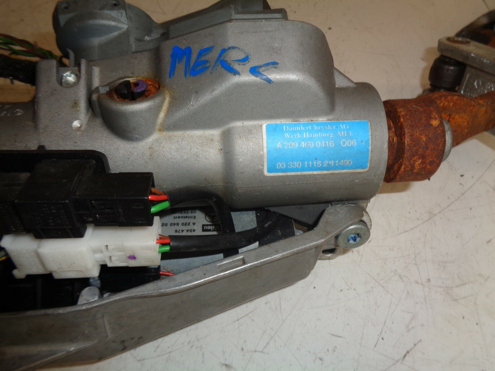 MERCEDES BENZ 2003 CLK W209 STEERING COLUMN A2094600416