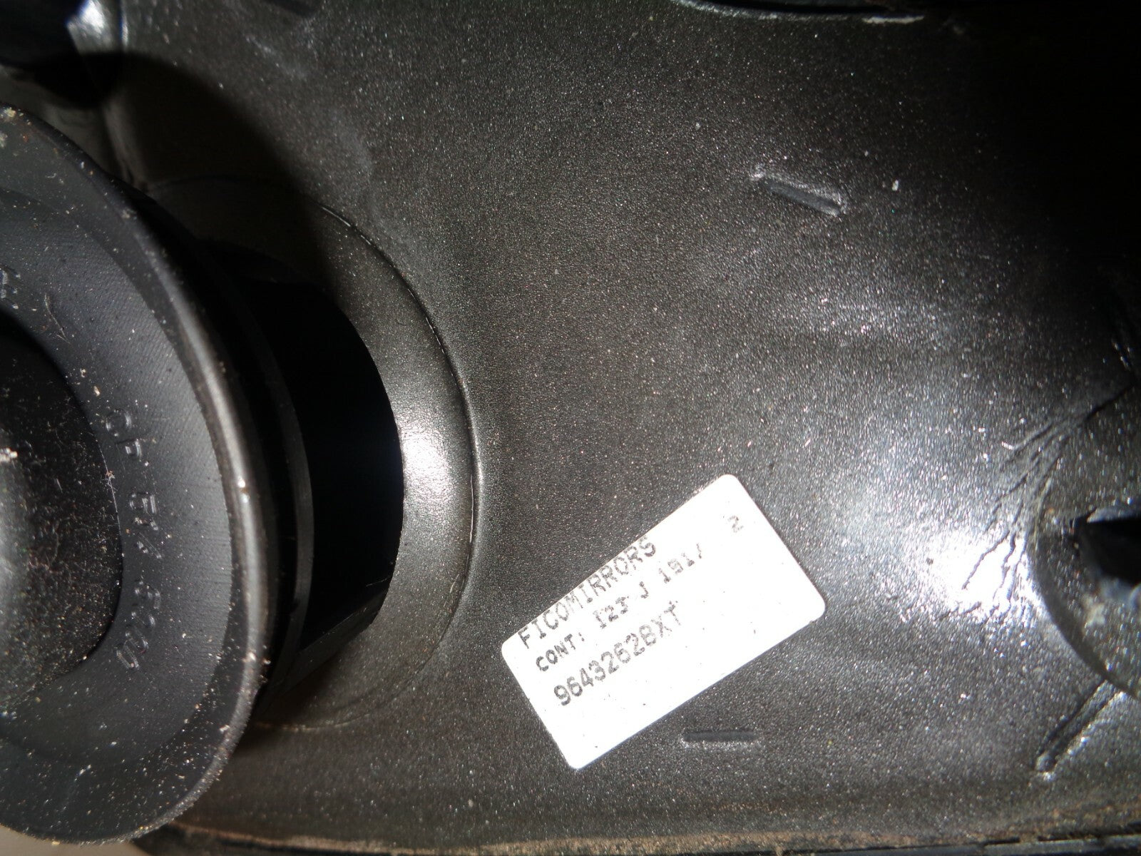 PEUGEOT 206 NS PASSENGER SIDE WING MIRROR BLACK