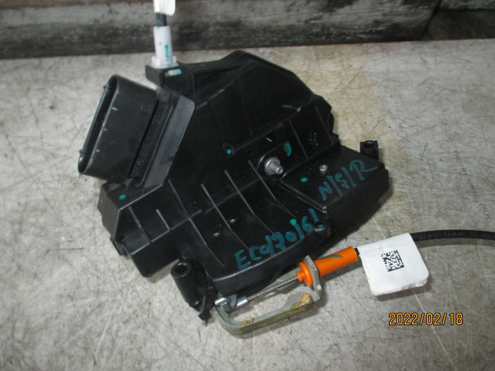 FORD ECOSPORT 2016 NSR PASSENGER SIDE REAR DOOR LOCK MECHANISM EN15A264A27AB
