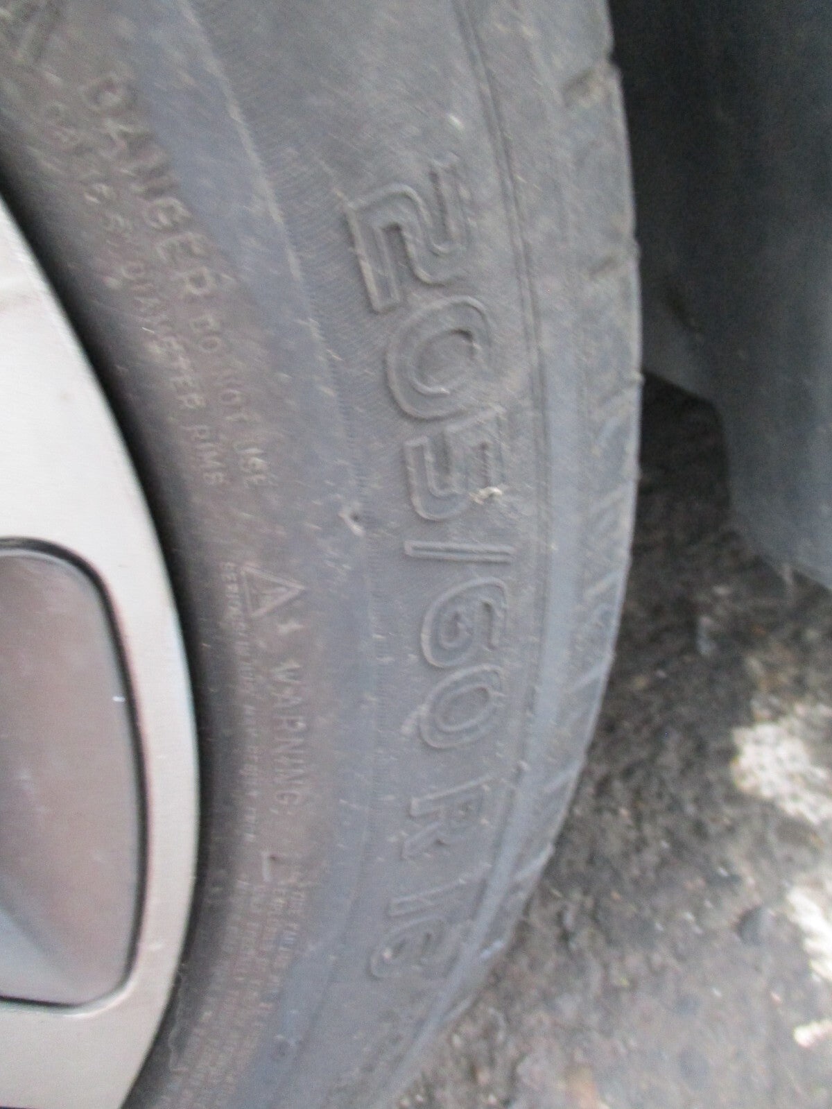 PEUGEOT PARTNER MK3 K9 2022 16 INCH STEEL WHEEL WITH TYRE 205/60R16 REF 3