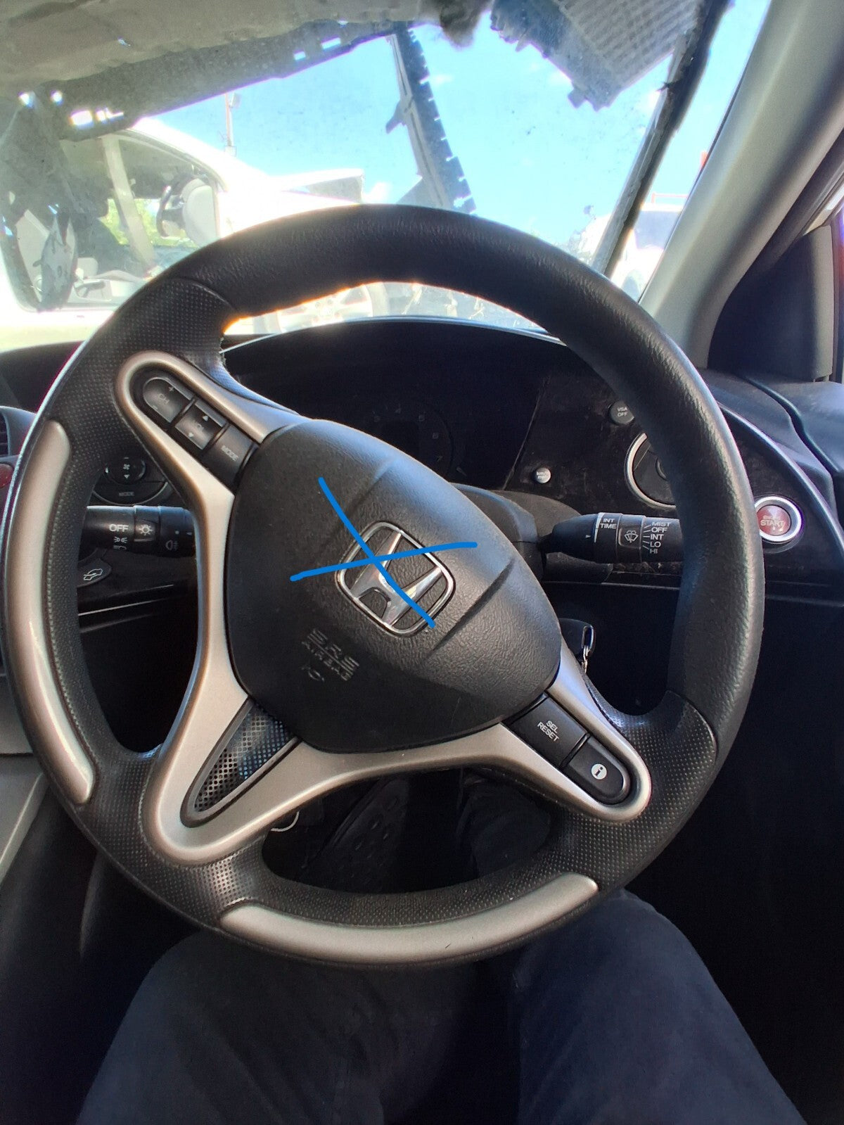 2007 HONDA CIVIC MK8 MULTIFUNCTIONAL STEERING WHEEL WITHOUT AIRBAG