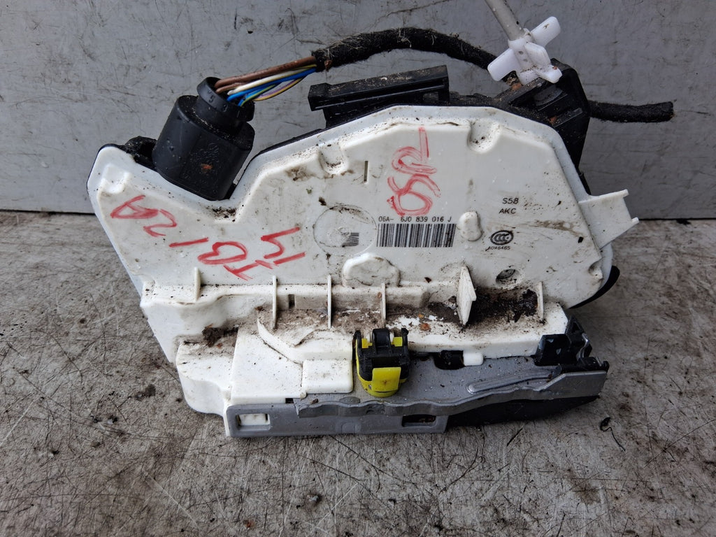 2014 SEAT IBIZA MK4 OSR DRIVER SIDE REAR RIGHT DOOR LOCK MECHANISM 6J0839016