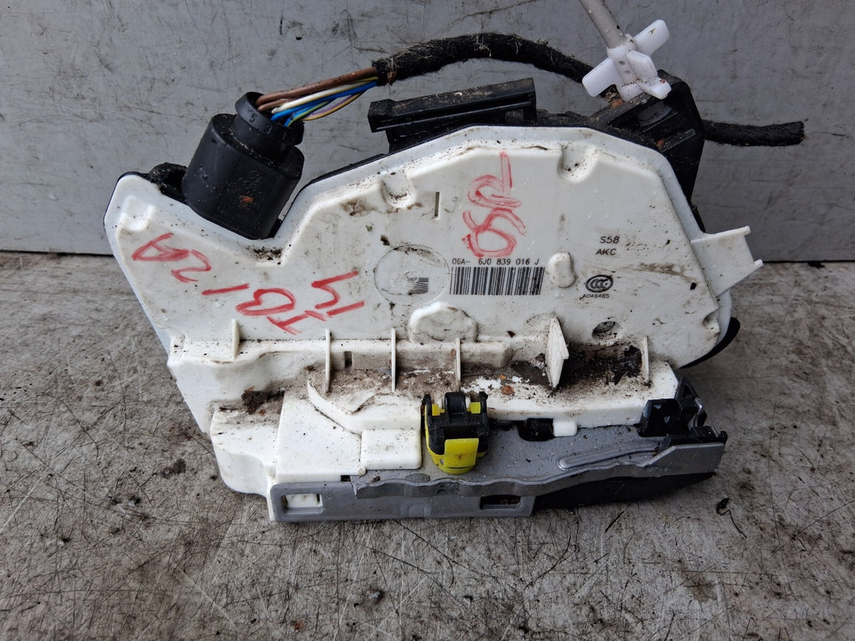 2014 SEAT IBIZA MK4 OSR DRIVER SIDE REAR RIGHT DOOR LOCK MECHANISM 6J0839016