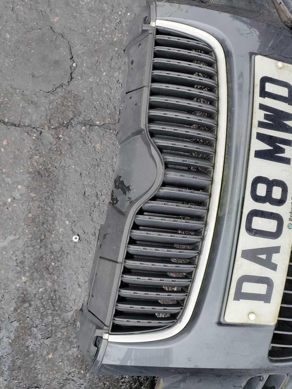 2009 SKODA FABIA MK2 FRONT COMPLETE BUMPER GREY