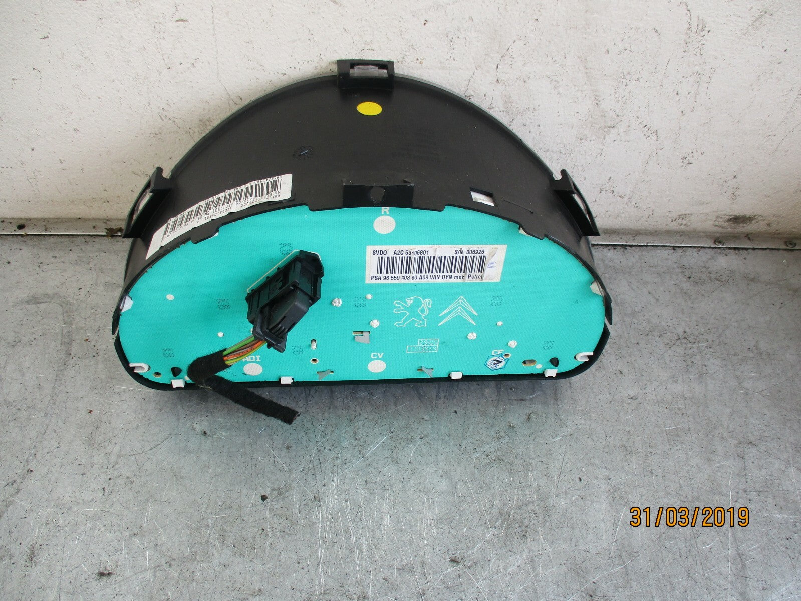 PEUGEOT 1007 2006 1.6 PETROL CLOCKS SPEEDO INSTRUMENT CLUSTER 9655960380